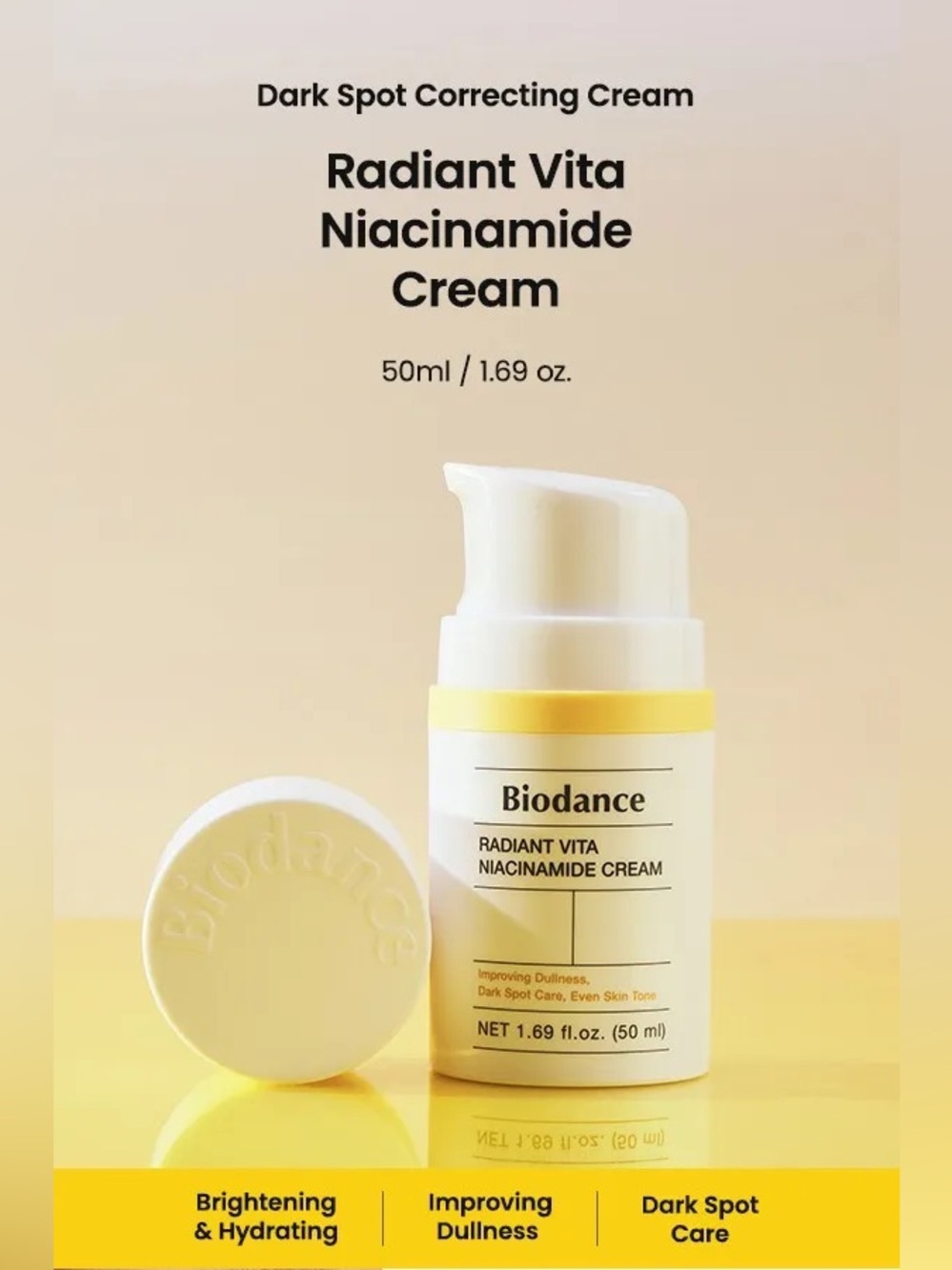 Biodance Radiant Vita Niacinamide Cream 50ml Brightening Cream - New